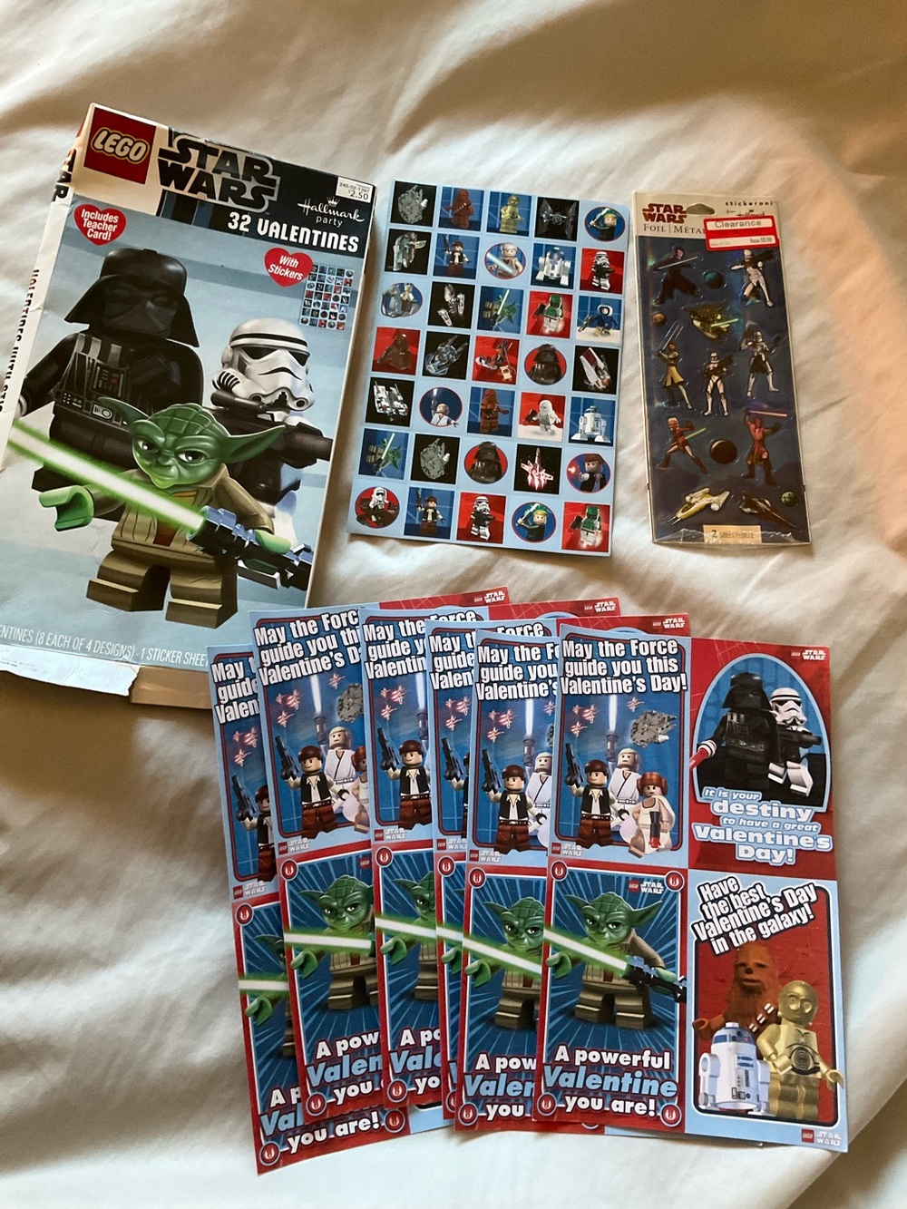Star Wars Hallmark Collectible Valentines Cards Stickers